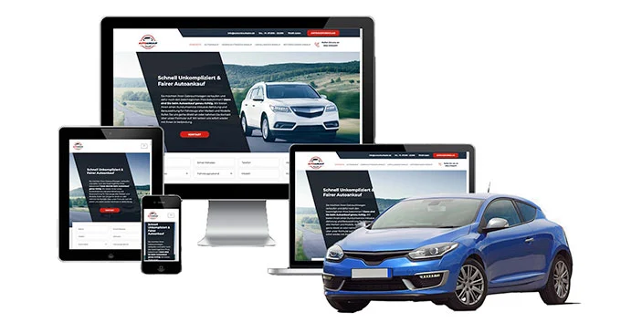 ankauf mobil Ankaufseite mobil – Autoankauf Nastätten mit rotem PKW